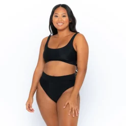 Gia Bikini Top - Black on Black