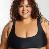 Gia Bikini Top Curve - Black on Black