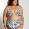 Ginger Bikini Bottom Curve - Safari Leopard