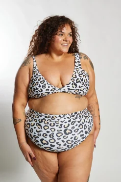 Ginger Bikini Bottom Curve - Safari Leopard