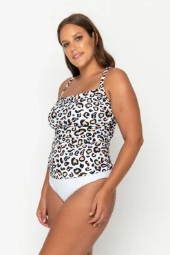 Giselle Tankini Top - Safari Leopard
