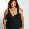 Gwen One Piece Curve - Black Waffle