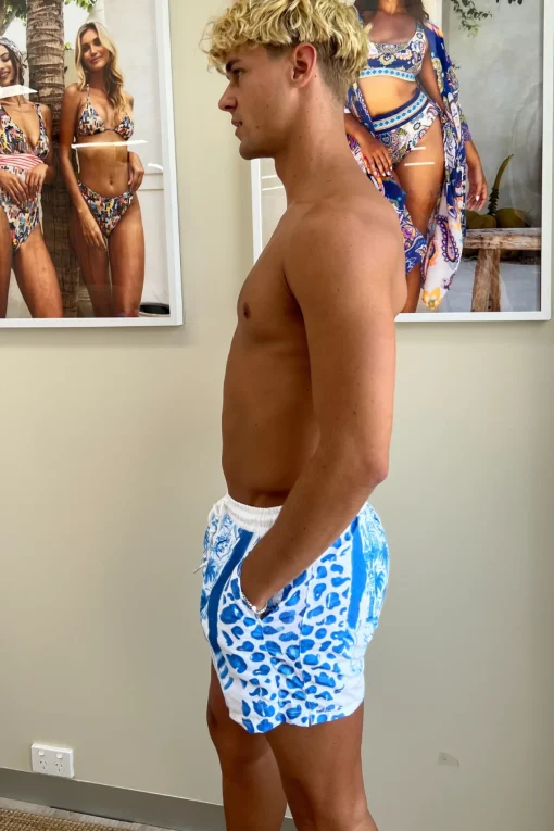 Hank Board Shorts 02 - Blue Jungle
