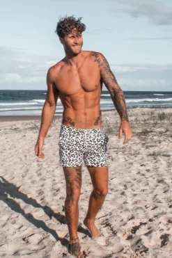 Hank Board Shorts - Safari Leopard