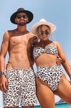 Hank Board Shorts - Safari Leopard