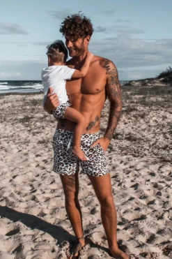 Hank Board Shorts - Safari Leopard