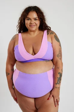 Lola Bikini Top Curve - Lilac Crystal