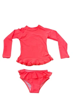 Mini Annie Rashie Set 02 - Fluorescent Coral