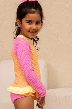 Mini Annie Rashie Set 02 - Orange Sherbet