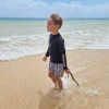Mini Billy Rashie Top - Black on Black