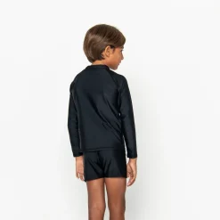 Mini Billy Rashie Top - Black on Black