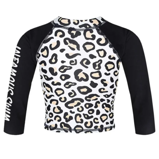 Mini Billy Rashie Top - Safari Leopard