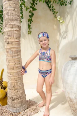Mini Gia Bikini Set - Peacock Swirls