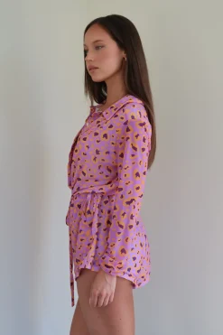 Oceana Playsuit - Bejeweled Leopard