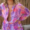 Oceana Playsuit - Tangerine