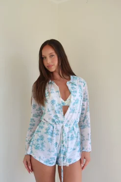 Oceana Playsuit - Toile De Jouy