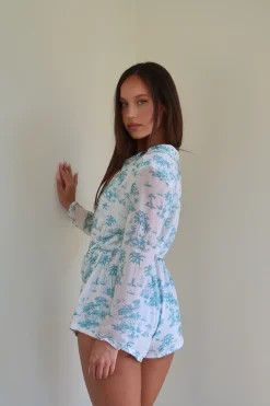 Oceana Playsuit - Toile De Jouy