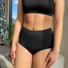 Penelope Bikini Bottom - Black Runch