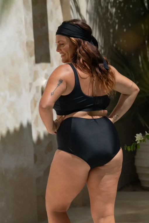 Penelope Bikini Bottom - Black on Black
