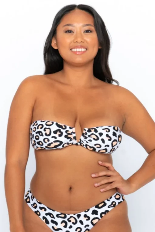 Scarlett Bandeau Top - Safari Leopard